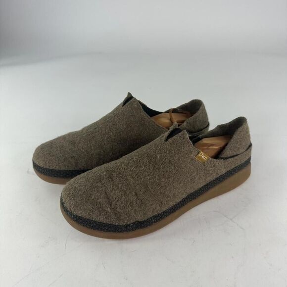 Chaco Revel Felt Slippers US 11 Women's Brown Slip-On Shoes - Picture 4 of 13